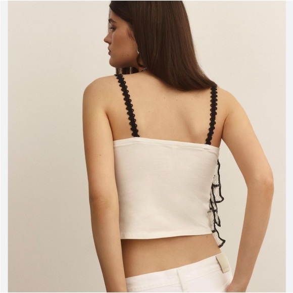 Anthropologie Crochet Ruffle Cami NWT Size Small - Picture 4 of 12